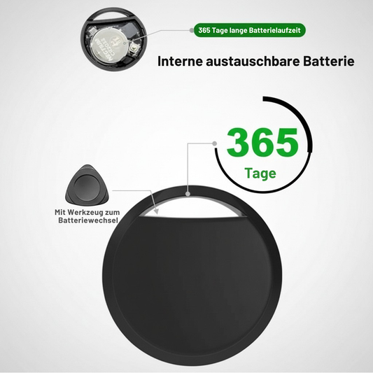 Bluetooth Anti-Lost Tracker – AirTag-Compatible Finder for Wallet, Keys, Luggage & Pets