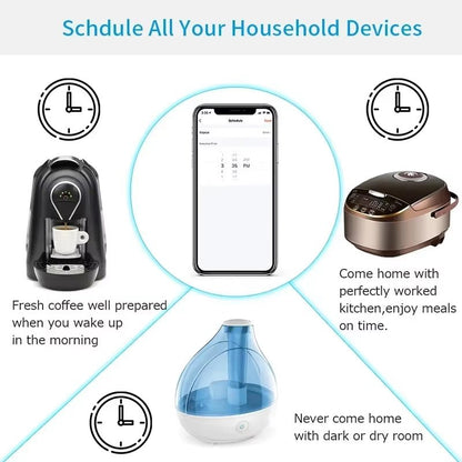 Smart WiFi Plug – Tuya App Control, Voice & Timer, 16A/20A EU Socket - TechTrendPro