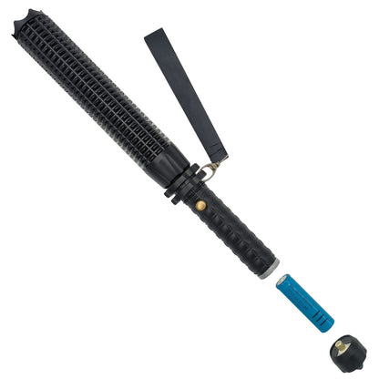 LED Flashlight Zoom Rechargeable Torch Spotlight Emergency Security Work Light 3 Lighting Modes Camping Lamp