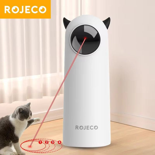 Automatic Smart Cat Toy – Interactive LED Laser Pet Teaser for Indoor Cats & Dogs - TechTrendPro