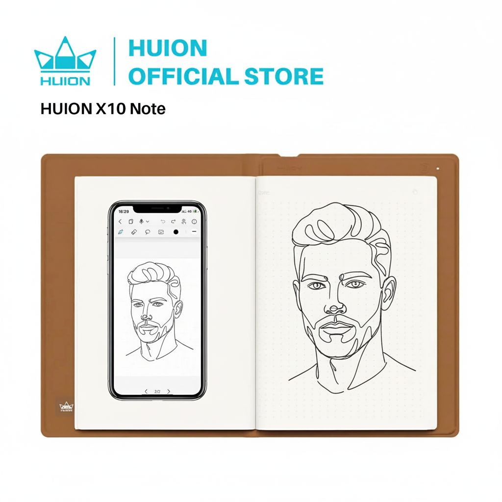 HUION Note – Smart Digital Notebook & Drawing Tablet with Bluetooth