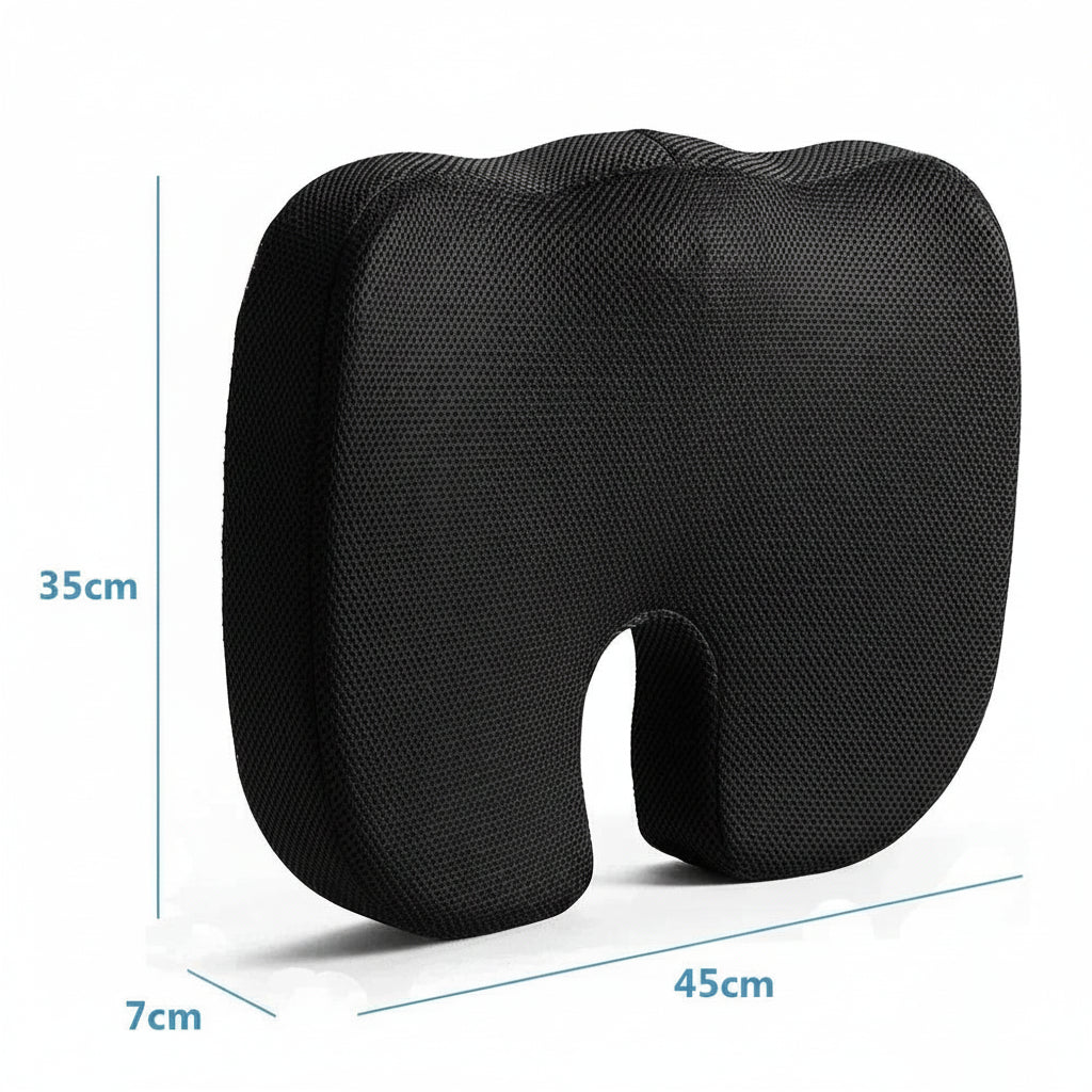 Ergonomisches Sitzkissen in U-Form aus Memory Foam – Bequemer Sitzkomfort für Büro, Auto & Zuhause