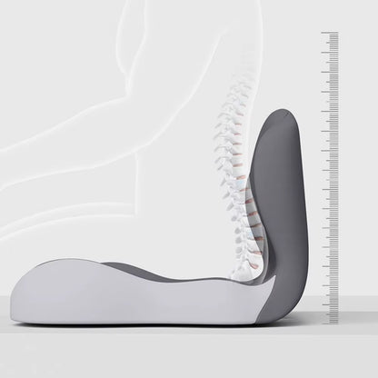 L-Shaped Memory Foam Seat Cushion with Lumbar Support – For Office & Car