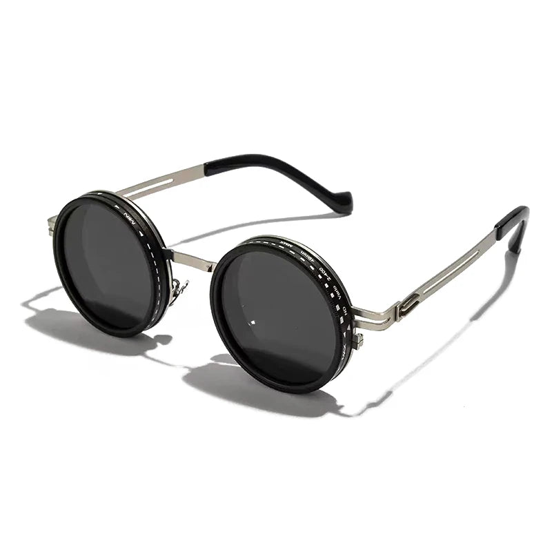 SHAUNA Retro Metal Round Polarized Sunglasses UV400 – Unisex - TechTrendPro