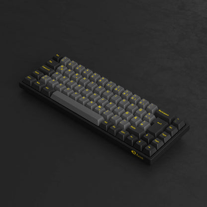 Akko 3068B Plus Black & Gold 65% ISO-DE Layout Mechanical Gaming Keyboard Hot-swapple Multi-Modes 2.4GHz /USB Type-C/BT 5.0