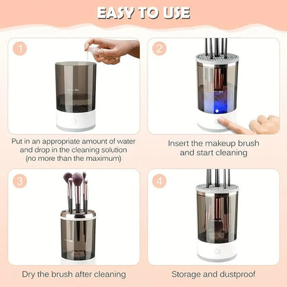 Automatic Electric Makeup Brush Cleaner USB Plug Portable Eyeshadow Brush Holder Holder Tools and Dryer Beauty Makeup Tools - TechTrendPro