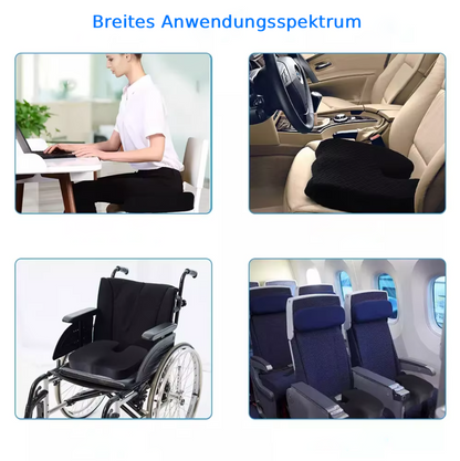 Ergonomisches Sitzkissen in U-Form aus Memory Foam – Bequemer Sitzkomfort für Büro, Auto & Zuhause