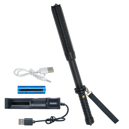 LED Flashlight Zoom Rechargeable Torch Spotlight Emergency Security Work Light 3 Lighting Modes Camping Lamp