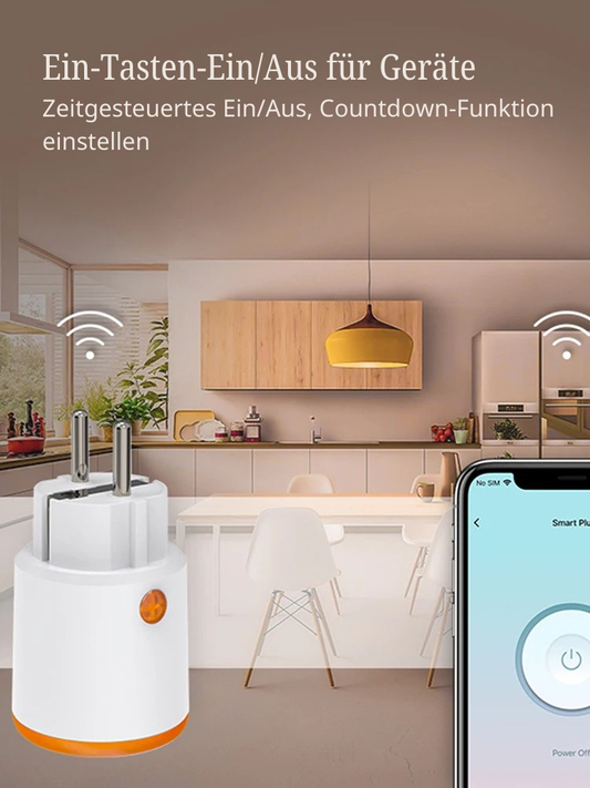 Tuya Zigbee 3.0 Smart Plug EU – Energieüberwachung, App-Steuerung, Alexa/Google kompatibel